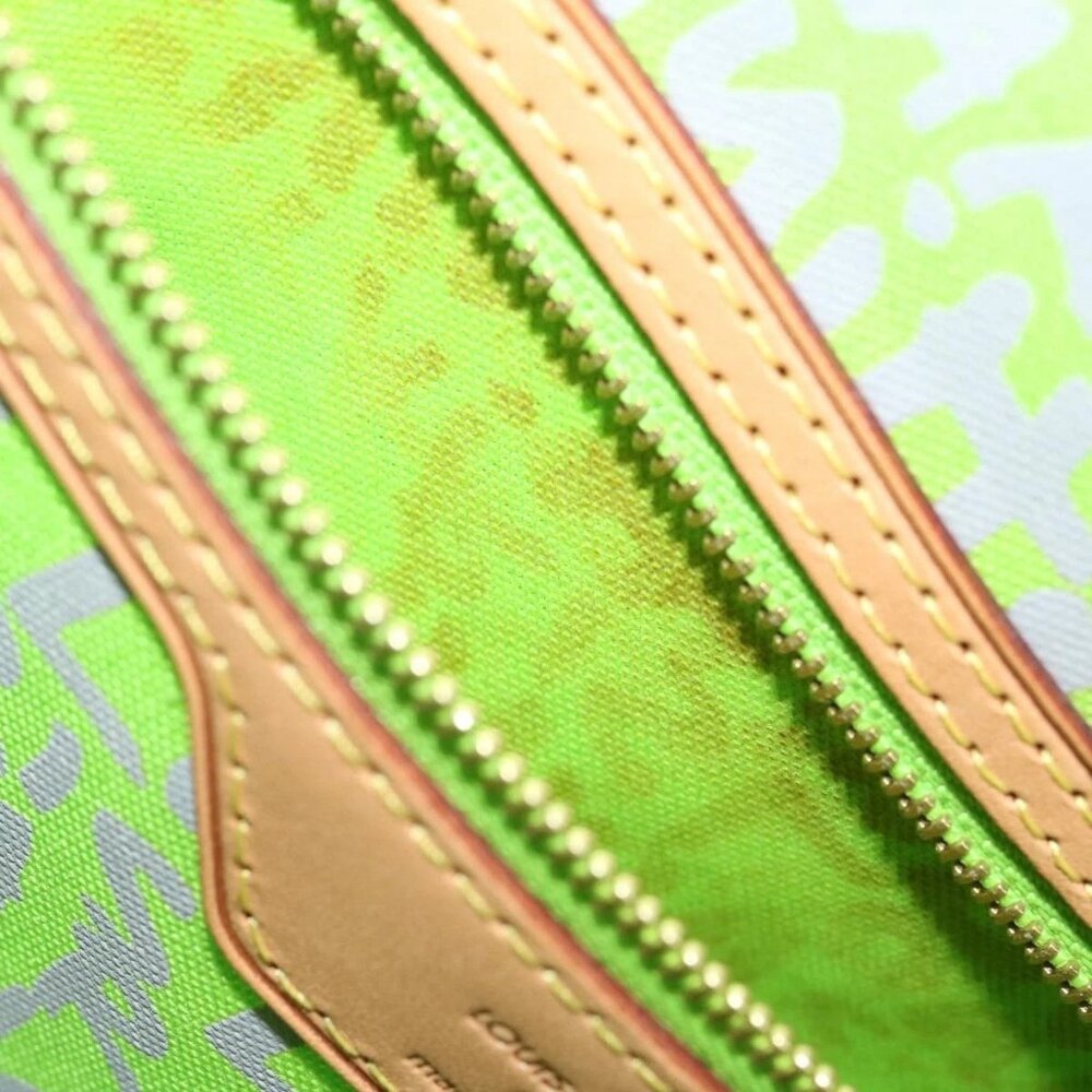 LOUIS VUITTON Monogram Graffiti Neverfull GM Tote Bag Vert M93703 LV Auth 29... - Picture 11 of 15
